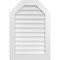 Ekena Millwork Octagonal Top Surface Mount PVC Gable Vent w/ 3-1/2"W x 1"P Standard Frame, 26"W x 38"H GVPOT26X3801SN - alternate 1